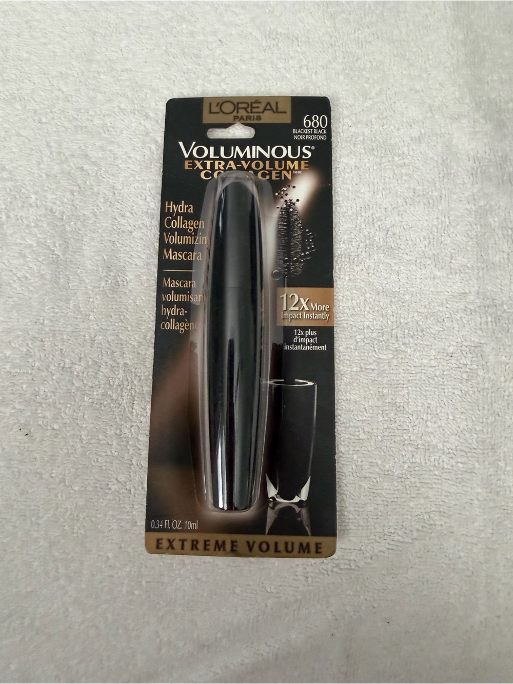 L'Oreal Voluminous Extra-Volume Mascara - Black and Gold Packaging